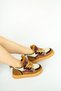 3095 Genuine Leather Nubuck Lace-Up Multi Color Thick Sole Flat Heeled Women's Ankle Boots Real Leather Nubuck - 2