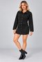 Women's Long Sleeve Shirt Collar Front Button Pocket Detail Suede Jacket and High Waist Buttoned Mini Skirt Two-Piece Set Casual Chic Office Set