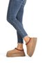 Women's Winter Slippers with Plush Suede Look on the Inside, Thick Sole, Mink - Fon11 - 2