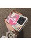 Pinkie Pie Patterned Phone Case with Silicone Edges and Acrylic Hard Back Panel Compatible with Realme C63 4G/C61 - 4