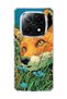 Redmi Note 14 Pro Plus 5g Compatible Fox Green Grass Printed Transparent Phone Case