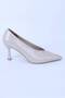 Women's Short Thin Heeled Pointed Toe Flat Stiletto Shoes with Buckle Detail - 2