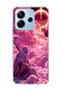 Redmi Note 14 4g Compatible Transparent Phone Case with Crab Sign Print
