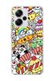 Redmi Note 13 Pro Plus 5g Compatible Cute Panda Rainbow Printed Transparent Phone Case