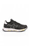 Men's Orthopedic Comfortable Sole Lace-Up Black-White Men's Walking and Sports Shoes Sneaker 2444 (Leather)