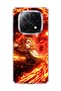Redmi Note 14 Pro Plus 5g Compatible Anime Flame Sword Printed Transparent Phone Case