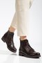 Zri̇n165-225 Premium Brown Yanki Lace-Up Zippered Daily Women's Boots