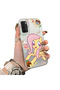 حافظة هاتف بنمط Fluttershy متوافقة مع هاتف Oppo A54S مع لوحة خلفية صلبة من الأكريليك وحواف من السيليكون