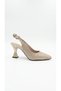 Gold glitter women's high heeled shoe 036.9002 - 2