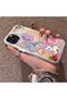 iPhone 14 Pro Compatible Acrylic Hard Back Panel Silicone Edged Phone Case with Pony Pattern - 3