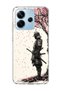 Redmi Note 14 4g Compatible Strawberry Sausage Dog Printed Transparent Phone Case