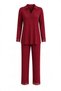 Veloria Shirt Collar Lace Embroidered Maternity and Postpartum Pajama Set - 8