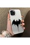 iPhone 15 Pro Compatible Acrylic Hard Back Panel with Silicone Edges Batman Patterned Phone Case - 3