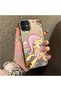 Fluttershy Pattern Phone Case with Acrylic Hard Back Panel and Silicone Edges Compatible with iPhone 12 Mini - 2