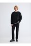 Esvab • Modern & Distinctive Zero Roba Collar Embroidered Men's Thick Sweatshirt - 3