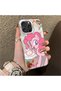 iPhone 16 Pro Max Compatible Acrylic Hard Back Panel with Silicone Edges Pinkie Pie Patterned Phone Case - 2