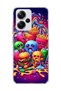Redmi Note 13 Pro Plus 5g Compatible Neon Hamburger Potato Printed Transparent Phone Case