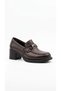 Brown Women's Genuine Leather Heeled Shoes 746.2070 - 2