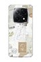 Redmi Note 14 Pro Plus 5g Compatible Flower Headed Woman Collage Printed Transparent Phone Case