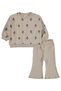 Triple Floral Print Set for 6-18 Months - Beige - 3