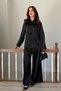 Women's Chinese Button Trend Satin Shirt Double Suit - 2