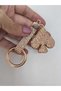Gold Color Stone Fly Figure Keychain/Charm/Car Ornament - 5