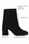 Nerola Women's Heeled Boots with Blunt Toe and Zipper - 2