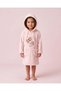 Girls Pink Embroidered Hooded Nightshirt