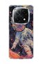 Redmi Note 14 Pro Plus 5g Compatible Colorful Astronaut Printed Transparent Phone Case