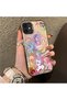 iPhone 12 Mini Compatible Acrylic Hard Back Panel with Silicone Edges Pony Pattern Phone Case - 2