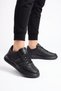 Men's Lace-Up Lightweight Comfortable Sole Black Men's Walking and Sports Shoes 125 Volume