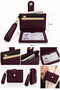 Women's Card Holder Wallet with Wrist Strap Mini Wallet with Snap Closure Card Compartment Transparent Id Compartment - 5