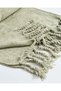 Green Chenille Throw With Lurex - 3