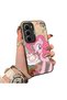 Infinix Hot 60I Compatible Acrylic Hard Back Panel with Silicone Edges Pinkie Pie Patterned Phone Case