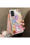 Samsung Galaxy A72 Compatible Acrylic Hard Back Panel Silicone Edged Phone Case with Pony Pattern - 2
