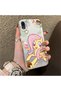 Fluttershy Pattern Phone Case with Acrylic Hard Back Panel and Silicone Edges Compatible with iPhone Xr - 2
