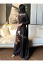 Chocolate Brown Crepe Silk Embroidered Farshi Salwar Suit Set - HRT9247 | Chocolate Brown-Size:M-38-Inches