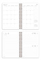 2027 Year Daily Spiral Agenda 16X24 cm - 12 Months of Hearts - 7