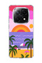 Redmi Note 14 Pro Plus 5g Compatible Pink Purple Coast Printed Transparent Phone Case