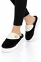 Women's Warm Plush Button Detailed House Slippers Black - 4