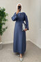 Sultan Basic Dress 0001 - Indigo - 3