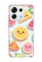Redmi Note 13 Pro 5g Compatible Cute Fruit Slices Printed Transparent Phone Case