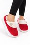 Women's Warm Plush Button Detailed House Slippers Fuchsia - 3