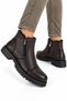 Men's Fur Lined Boots with Side Zipper and Non-Slip Sole Brown - 3