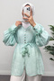 Floral Accessory Shirt 0064 - Mint Green