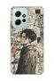 Redmi Note 12 4g Compatible Anime Newspaper Collage Printed Transparent Phone Case