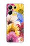 Redmi Note 13 4g Compatible Sunflower Watercolor Printed Transparent Phone Case
