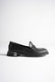 Women's Genuine Leather Daily Wear Buckle Detailed Loafer Shoes - 8