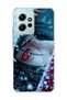 Redmi Note 12 4g Compatible Anime Red Eye Printed Transparent Phone Case