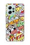 Redmi Note 12 4g Compatible Cute Panda Rainbow Printed Transparent Phone Case